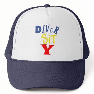 Diver Sit Y Cap Trucker Hat by diversityjustis