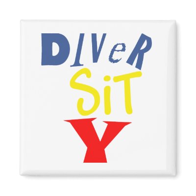 Diver Sit Y Square Magnet by diversityjustis