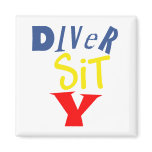Diver Sit Y Square Magnet