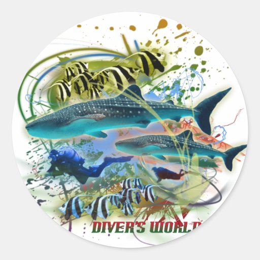 diver's world sticker