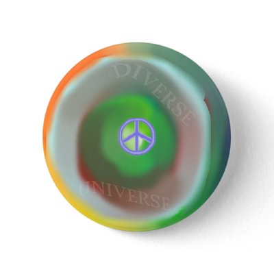Diverse and Peaceful Universe Button by diversityjustis