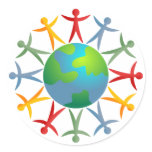 Diverse World Round Stickers