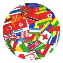 Diverse World Round Stickers