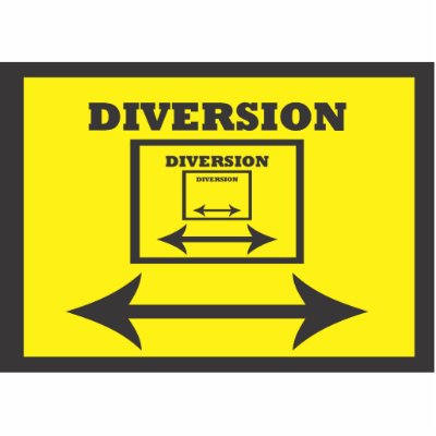 DIVERSION SIGN PHOTO CUT OUTS by ab_photodesigner