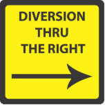 DIVERSION THRU THE RIGHT PHOTO CUTOUT