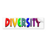 Diversity Bumper Sticker bumper stickers