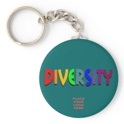 Diversity Custom Teal Keychain by diversityjustis