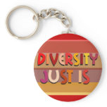 Diversity Just Is (Stripes) Keychain