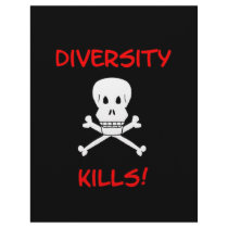 diversity kills skull and crossbones letterhead