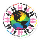 Diversity LGBT Round Sticker