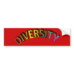 Diversity Rainbow Bumper Sticker bumper stickers