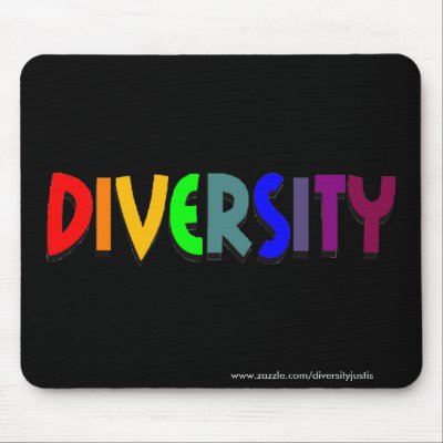 Diversity (Rainbow) Mousepad (horizontal style) by diversityjustis