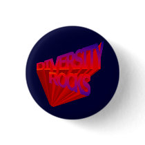 Diversity Rocks Button buttons