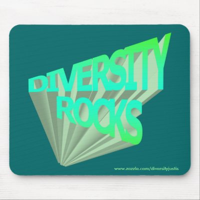 Diversity Rocks (Neon) Mousepad by diversityjustis