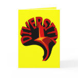 Diversity Swirling Star Greeting Card