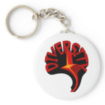 Diversity Swirling Star Keychain