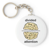 Divided Attention Keychains
