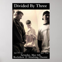 Divided By Three Concert Poster