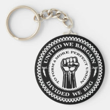 Divided We Beg Keychain