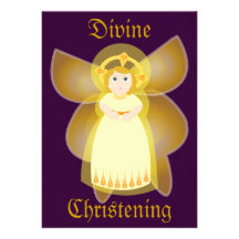 Divine Christening Invitation-Customize