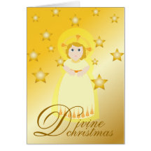 Divine Christmas-Customize Greeting Cards