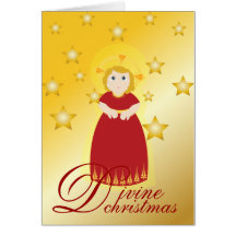 Divine Christmas-Customize Greeting Cards
