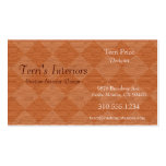 Divine Diamond Patterns_Rust fabric look Business Card Template