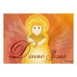 Divine Jesus Dazzling Love Fiery Angel's Wings Invitations