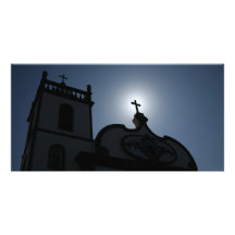 Divine light personalized photo card
