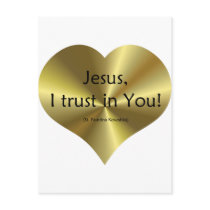 Divine Mercy: Jesus I trust in You Postcard