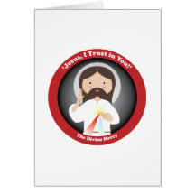 Divine Mercy of Jesus Greeting Cards