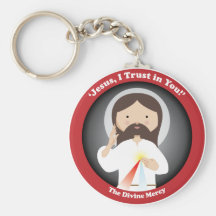 Divine Mercy of Jesus Key Chain