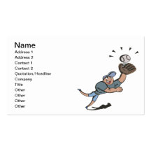 Diving Catch Business Card Template