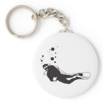 Diving Key Chain