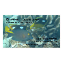 Diving Lesson customizable business cards
