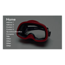 Diving mask for swimmers business card