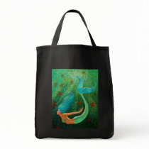 Diving Mermaid Tote Bag