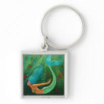 Diving Mermaid Keychain