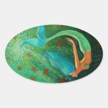 Diving Mermaid Stickers