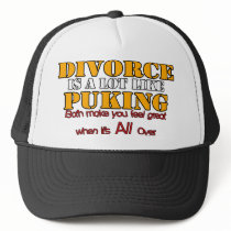 Divorce is Like Puking Mesh Hat