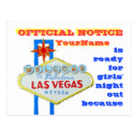Divorce Las Vegas Style Announcement Post Cards