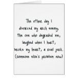 Divorce Poem Card