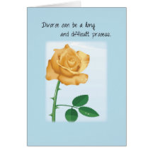 Divorce Support and Encouragement, Rose Greeting Cards