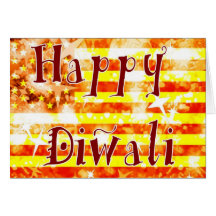 Diwali american celebration card