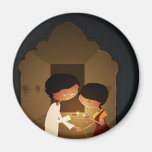 Diwali Diya Fridge Magnets