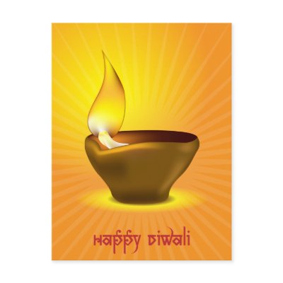 Diwali Diya - Oil lamp for dipawali celebration Postcard by akhilesh