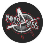 DIY Anarchy Chaos Metal Bass UK Punk shirt Sticker