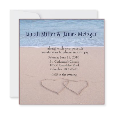 diy Beach Wedding Invitation by perfectwedding