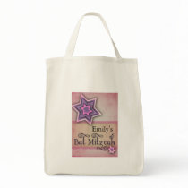 DIY Colourful Bat Mitzvah design Canvas Bags