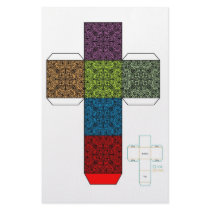 DIY- Colourful Doodle Design Box Template Stationery Paper
